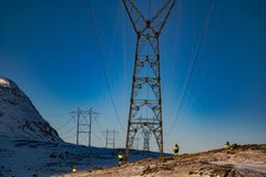 Linjeriving i Aurland, utført av AF Decom