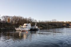 SISTE REST: Slik så det ut i Frognerkilen fredag ettermiddag da de siste båtene skulle fjernes.