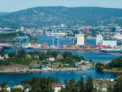 NULLUTSLIPP VARETRANSPORT: Om to år kan Zen sine elektriske containerskip anløpe Yilport Oslo på Sjursøya.