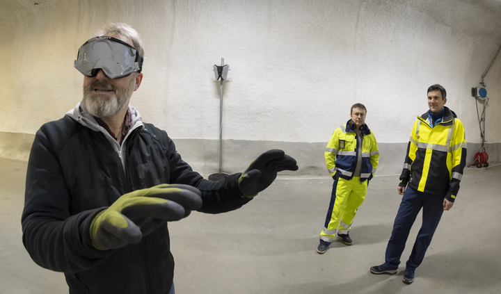 Test av lydsystemet i et av Statens Vegvesens test-tunneler.