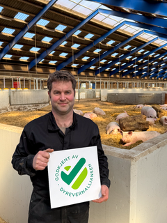 Erik Hobberstad med Dyrevernmerket