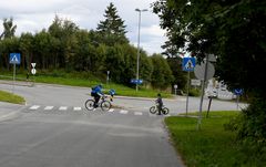 Nå må bilister være ekstra oppmerksomme i trafikken. Foto: Knut Opeide/Statens Vegvesen.