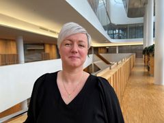 Fagsjef på bygning i Frende Forsikring, Lill Cecilie Bjørndal Klementsen.