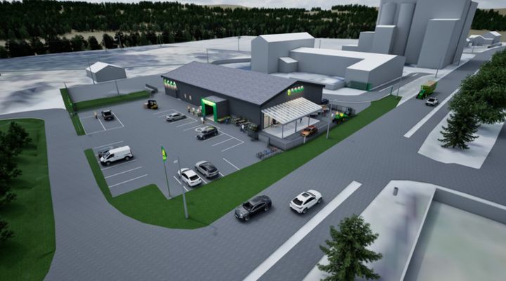 Dette er en av skissene til hvordan den moderniserte avdelingen på Bjørkelangen blir.