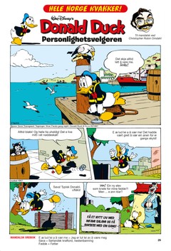 I ukas nr av Donald Duck & Co kan du lese Donald som snakker sørlandsk!