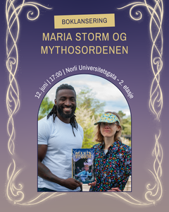 Det blir lansering av Maria Storm og Mythosordenen på Norli Universitetsgata 12.juni klokka 17. Velkommen!
