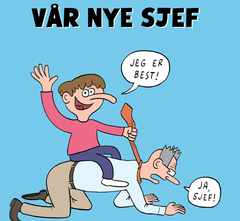 Den nye sjefen på Egmont får eget esel