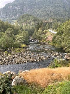 Pumping av vann fra Suldalsvatnet til en kulp i Brattlandsdalsåi vil gi elva nødvendig vannføring i tørre perioder slik at gyteplasser og oppvekstområder for fisk ikke tørrlegges. Forskerne måler temperaturene både i Brattlandsdalshåi og på ulike vanndyp i Suldalsvatnet.