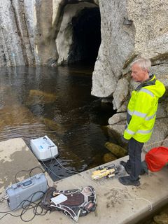 Atle Harby har satt ut det flytende kammeret