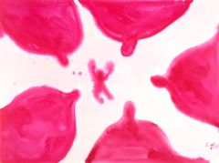 Louise Bourgeois, The Feeding, 2008. Gouache on paper, 45.7 x 61 cm.