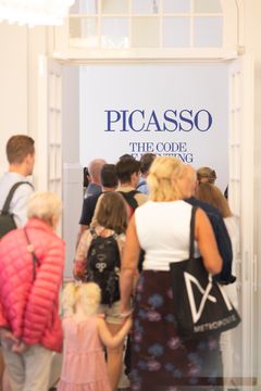 Åpning av utstillingen "Picasso - The Code of Painting" på PoMo, 1. august 2025.