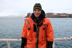 Cecilia Helmerson er på feltarbeid på Svalbard