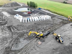 Oppbyggingen av det nye trenings- og utviklingssenteret på Haug