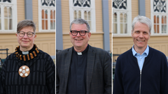 En av disse blir biskop i Den norske kirkes nordligste bispedømme. Anne B. Skoglund, Stig Lægdene, Gaute Norbye.