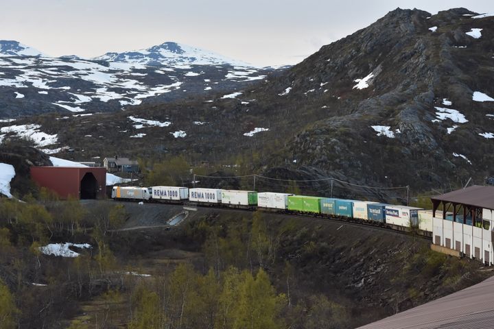 Godstog på Nordlandsbanen