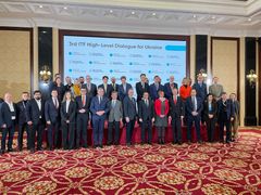 Samferdselsminister Jon-Ivar Nygård var fredag i Ukraina der han har møtt kolleger fra rundt 25 land på et dialogmøte i regi av International Transport Forum i Kyiv.