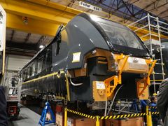 Fronten på det første nye fjerntoget som er i produksjon i Sveits. Foto: Stadler.