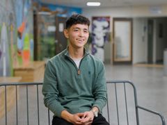 Hamid Moradi (18) fra Springbrett for ungdom er finalist til årets nykommer i frivilligheten.