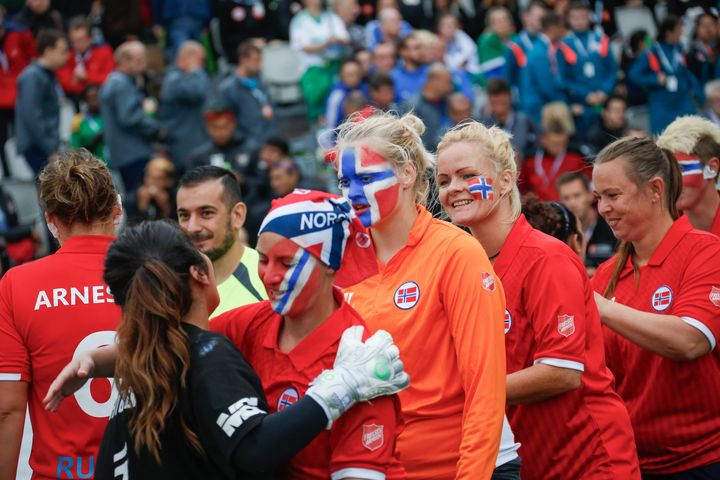 Det norske damelandslaget i Oslo i 2017
