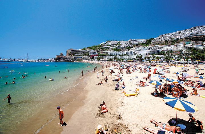 Amadores-stranden i Puerto Rico på Gran Canaria