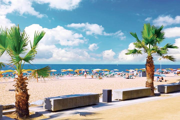 Stranden i Barcelona