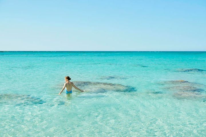 Bildet er tatt på Kreta som er på reisetoppen i sommer.