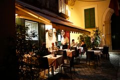 Italiensk restaurant i Tropea, Calabria