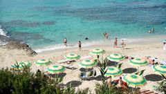 Capo Vaticano, Groticelle beach i Calabria i Italia.