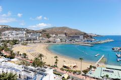 Stranden ved Puerto Rico på Gran Canaria