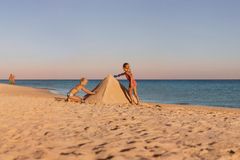 Egypt, strand, pyramide