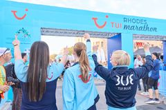 Målområdet TUI Rhodos maraton.