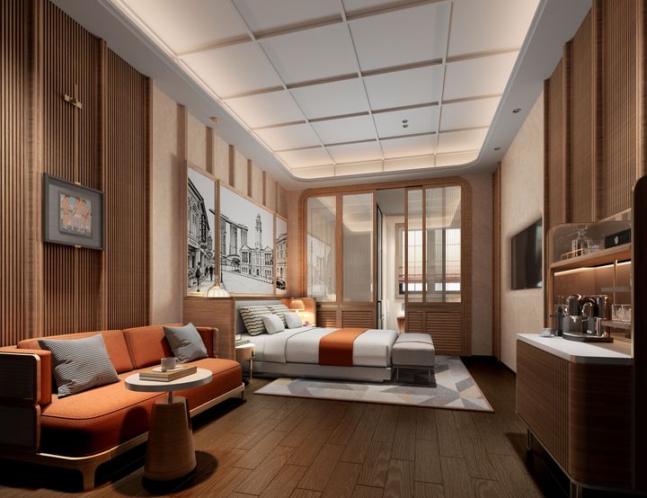 The Mora Singapore hotellrom i luksuriøs stil
