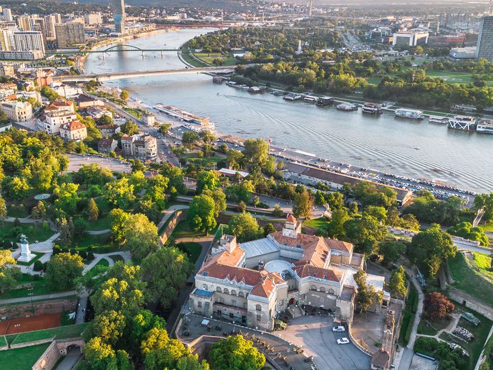 Oversiktsbilde over Beograd