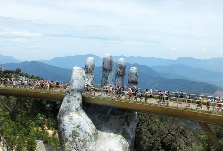 Golden bridge Danang Vietnam
