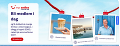 Screenshot av nettsiden til TUI Smiles Rewards Club