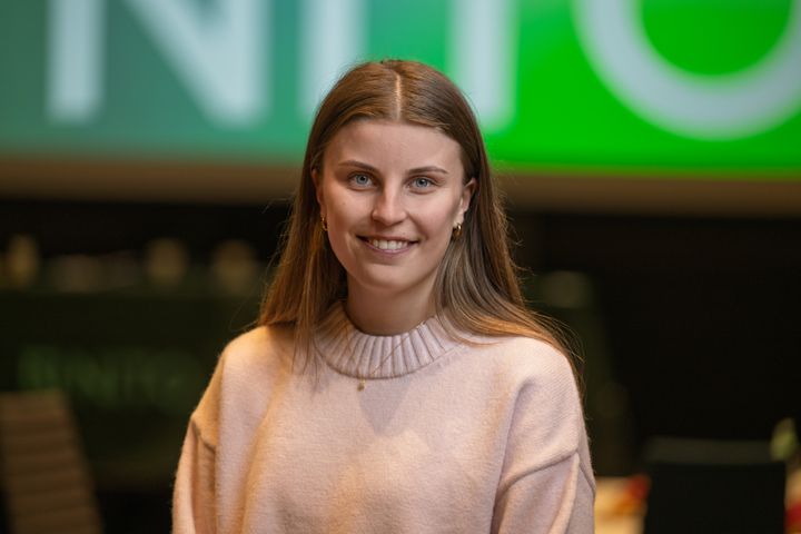 Nora Blekken Furu, 2. nestleder NITO Studentene. Hun studerer petroleumslogistikk og økonomi ved HiM i Kristiansund.