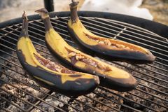 Bananer på grillen eller over bålpannen er en delikatesse.