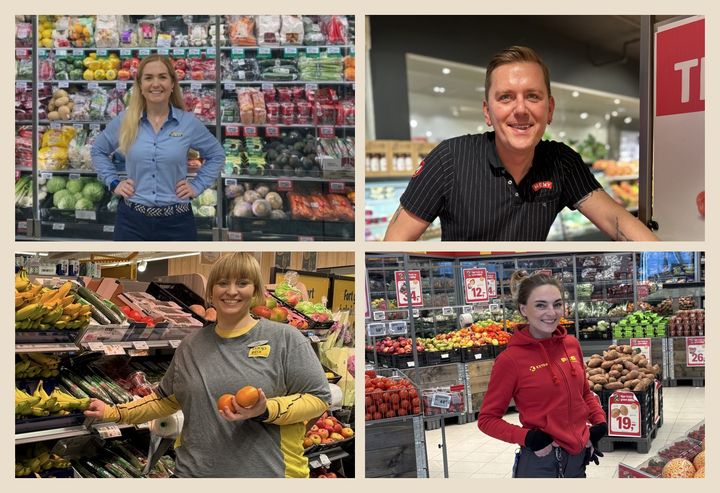 Årets fire finalister til kåringen "Beste frukt- og grøntambassadør, juryprisen"