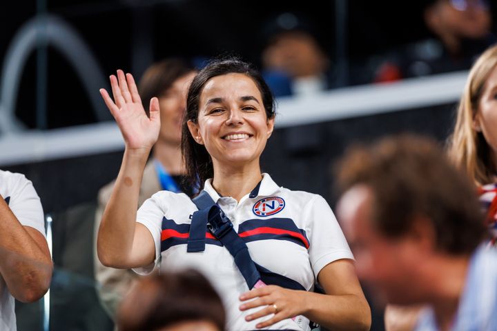 Idrettspresident Zaineb Al-Samarai under Paralympics i Paris.