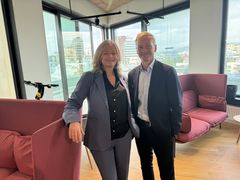 Helge Orten, assosiert partner i Geelmuyden Kiese og May Britt Lagesen, ansvarlig for politikk og samfunn i Geelmuyden Kiese