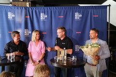 Fra venstre: Ole Henrik Stubberud (Geelmuyden Kiese), Anne-Lise Mørch von der Fehr (Kommunikasjonsforeningen), Robert Kippe (Fornybar Norge), Joakim Gebhardt (Fellesforbundet).