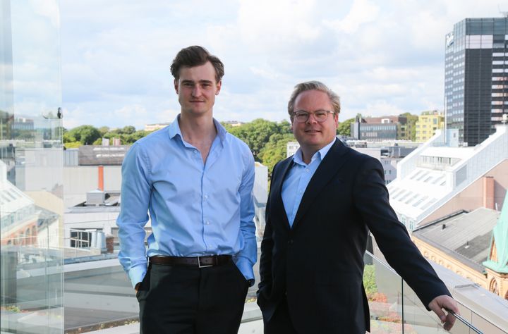 Jonatan Ree Nolet, konsulent, og Rolf Ellingsen Aaneland, adm. direktør, Geelmuyden Kiese.
