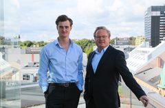 Jonatan Ree Nolet, konsulent, og Rolf Ellingsen Aaneland, adm. direktør, Geelmuyden Kiese.