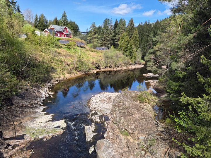 Storelva i Gjerstad i Agder 13.05.2025.