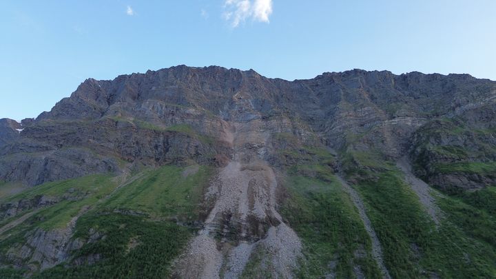 Rasområdet i Oksfjellet, Kåfjord kommune.