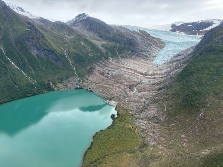 Engabreen i Nordland. Foto: Hallgeir Elvehøy/NVE