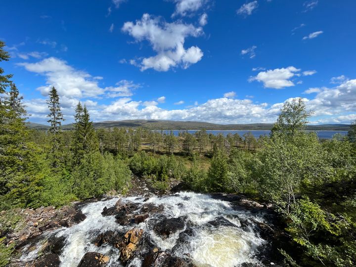 Samsjøen i Midtre Gauldal og Melhus kommuner.
