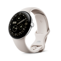 Pixel Watch 4 (45 mm) i fargen Porcelain