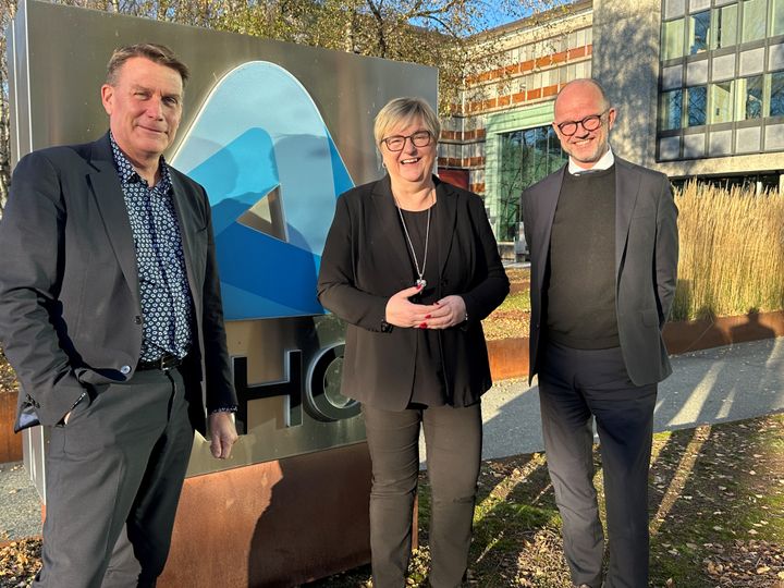 Bilde av Mona Jacobsen Saab, Kårstein Løvaas og Ole Erik Almlid er vedlagt. Foto: NHO Reiseliv