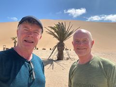 Reisa startar i Namibia: Øystein Bache og Rune Gokstad har tatt turen til den sørlege delen av Afrika.
